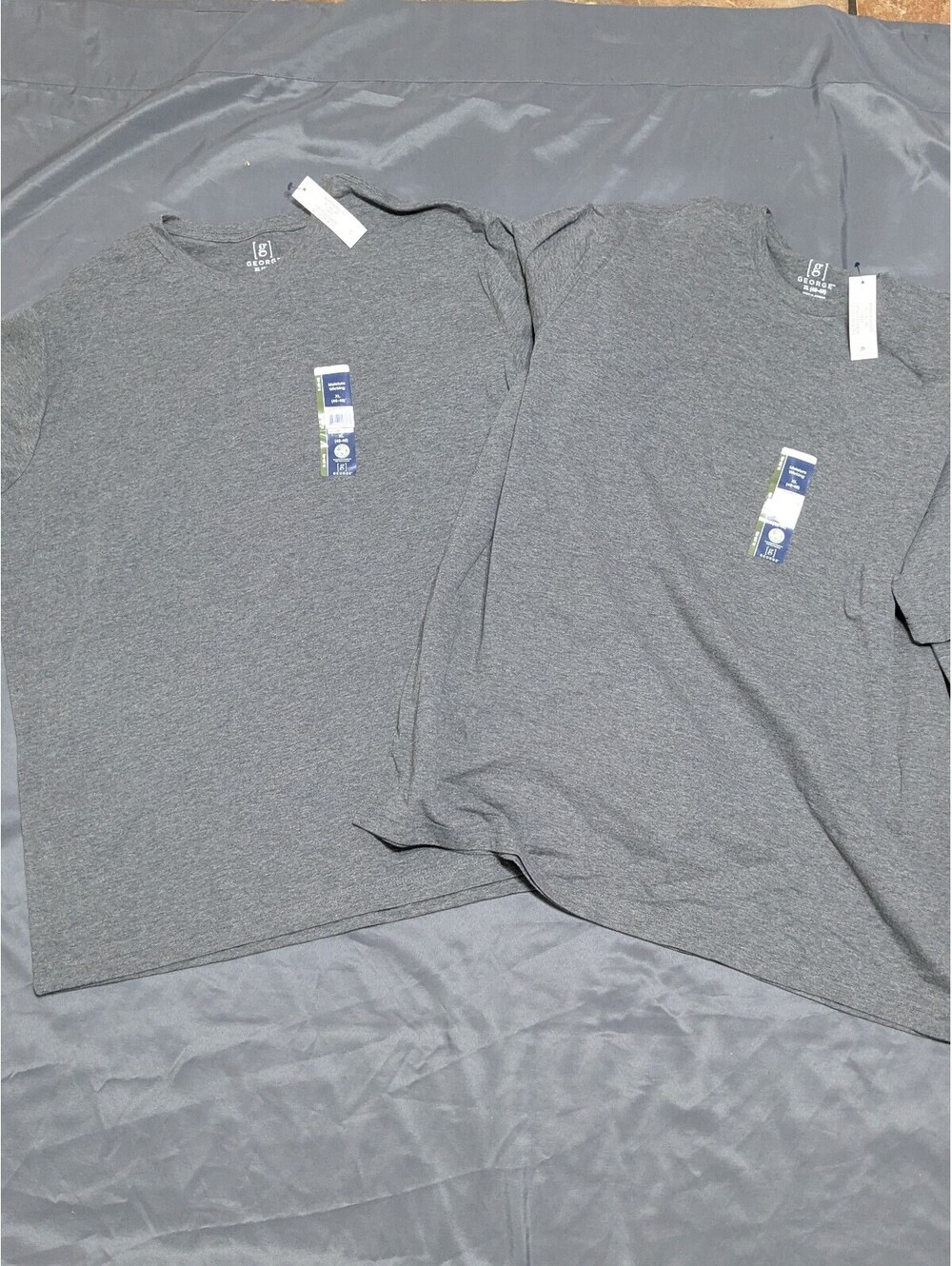 George Moisture Wicking Gray T-Shirts XL 2-Pack